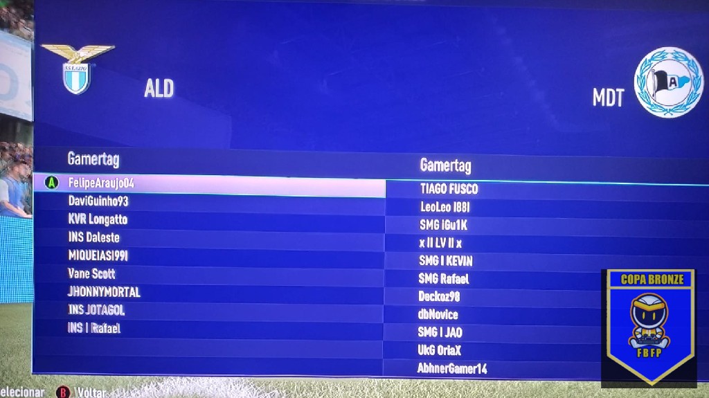 COPA BRONZE 2° EDIÇÃO - tags