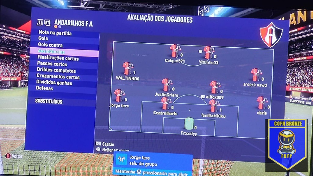 COPA BRONZE 2° EDIÇÃO - Andarilhos x tropa FC 