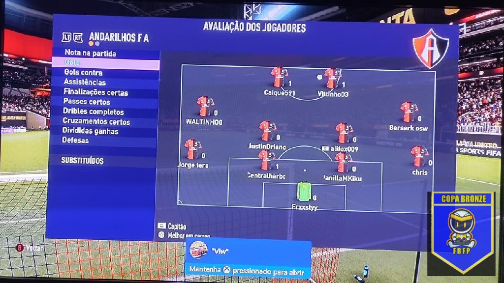 COPA BRONZE 2° EDIÇÃO - Andarilhos x tropa FC 
