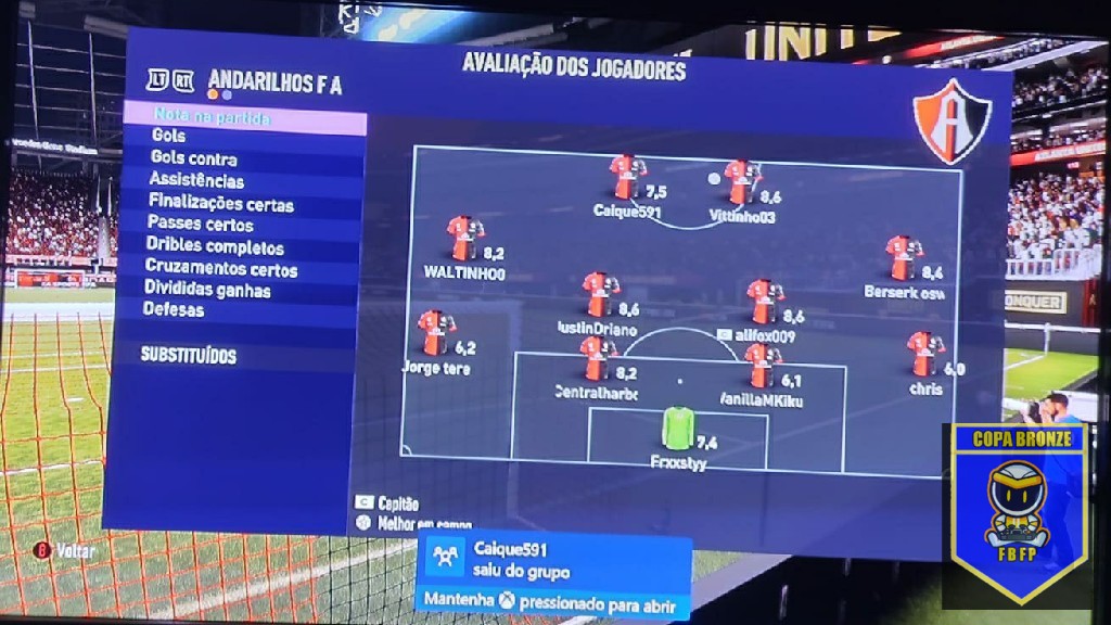 COPA BRONZE 2° EDIÇÃO - Andarilhos x tropa FC 