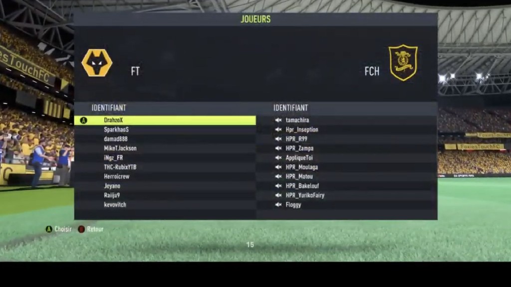 undefined - La liste des joueurs