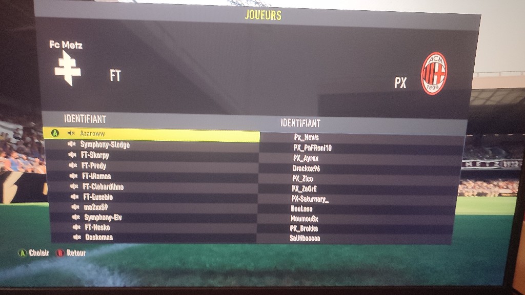 undefined - La liste des joueurs