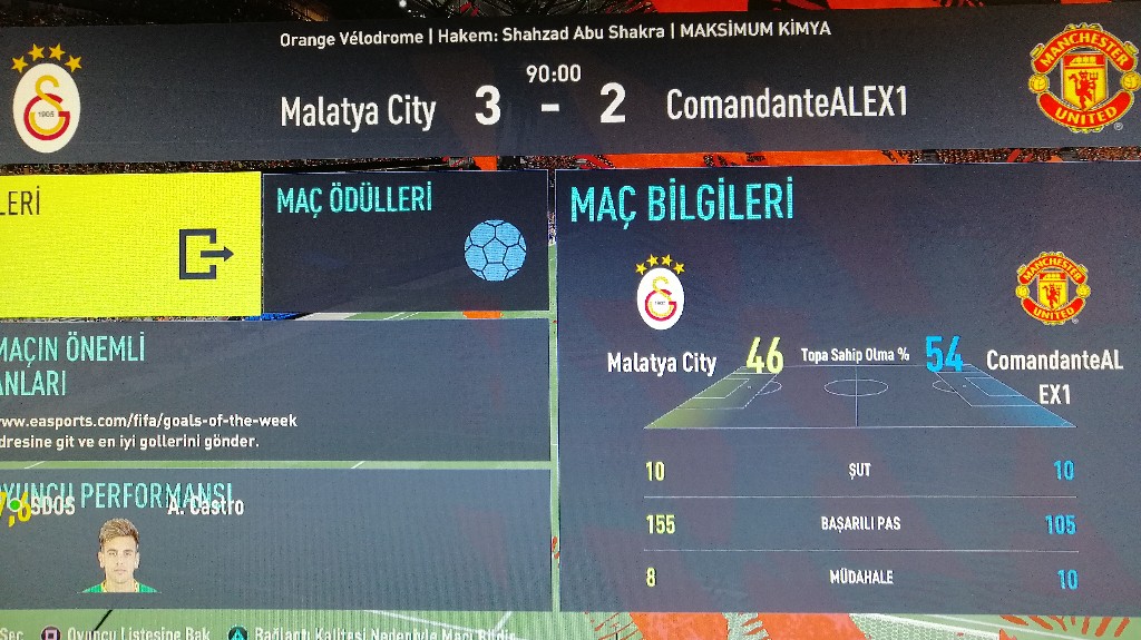 Devamlı Fut Turnuvası - Maç Sonucu