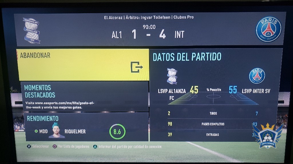 PRIMERA DIVISIÓN LSVP - 