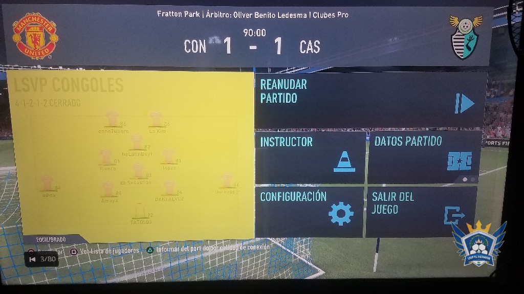 SEGUNDA DIVISIÓN LSVP - congoles vs cara sucia vuelta (global 2 a 1 a favor de congoles)