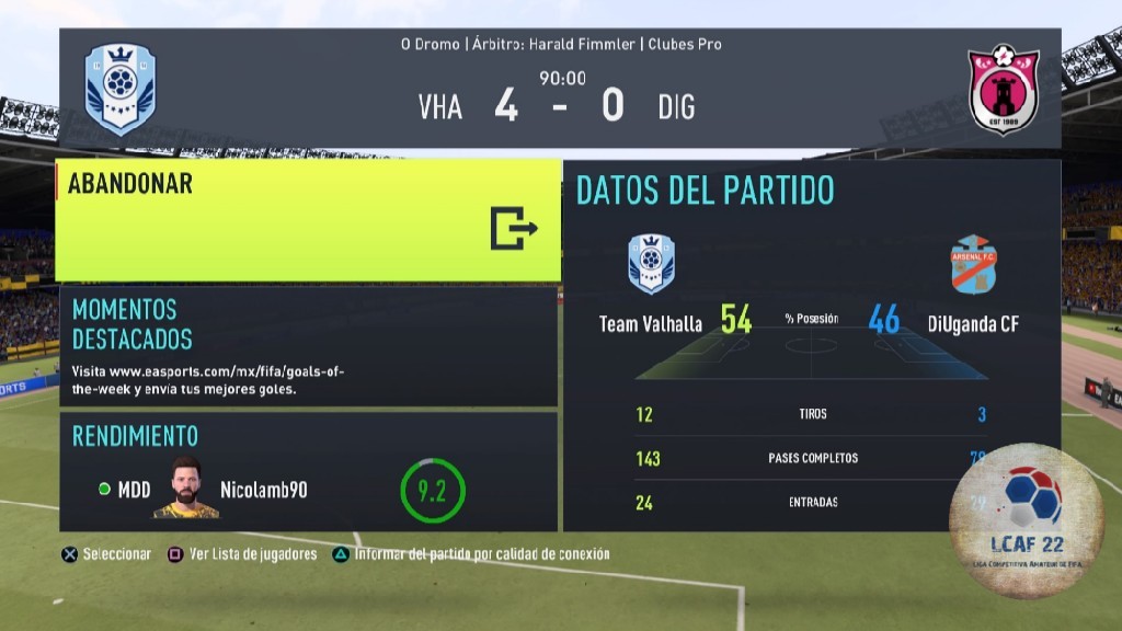 Liga Competitiva Amateur de Fifa - 
