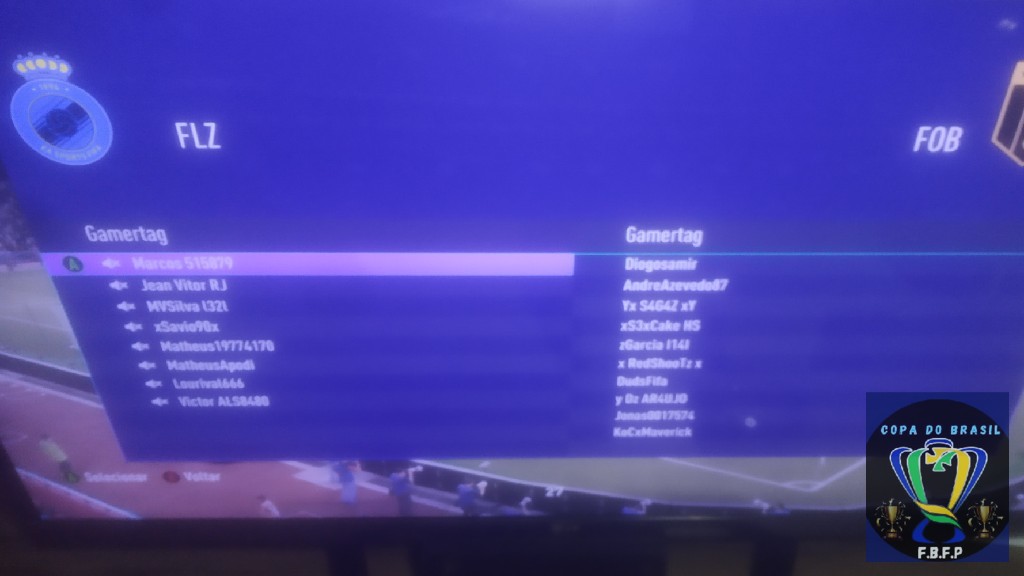 COPA DO BRASIL MASTER  - Lista de jogadores 