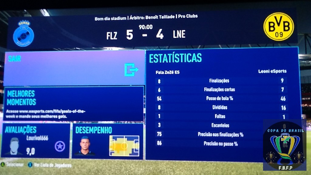 COPA DO BRASIL MASTER  - Fala ZeZé 5x4 Leoni E-sports