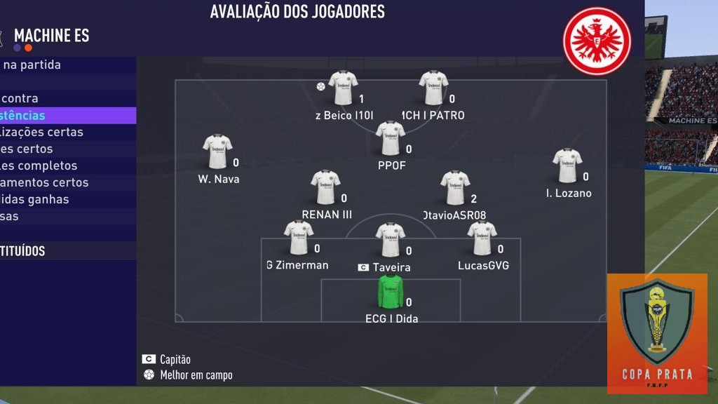 COPA  PRATA - Assistências
