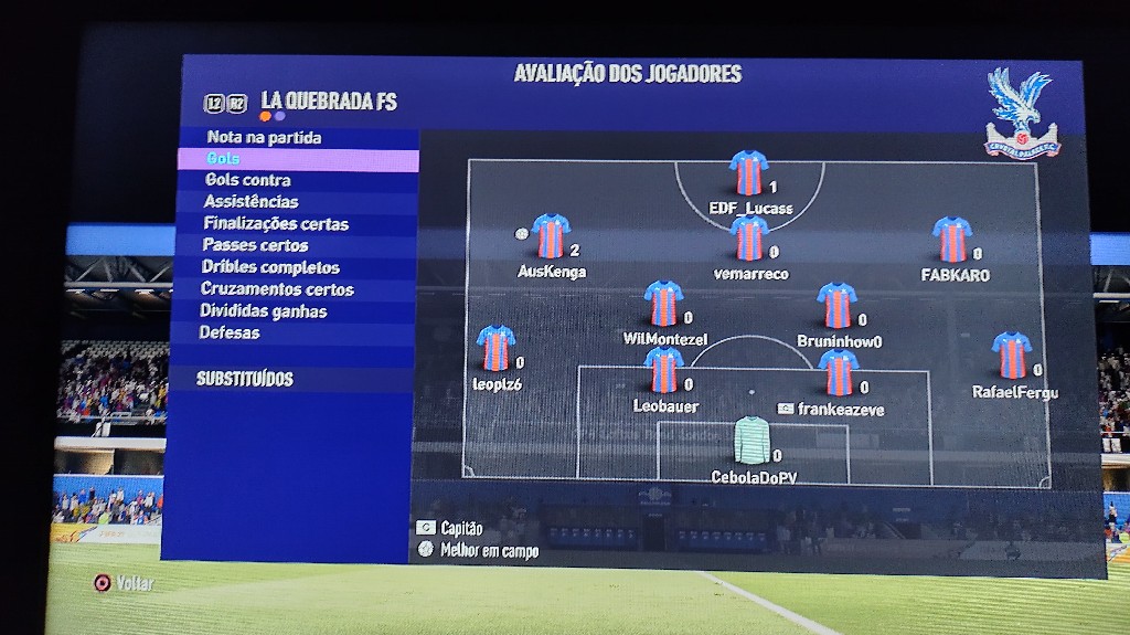 1° PRO CLUBS LEGENDS - gols: AusKenga 2x e EDF_Lucasss 1x