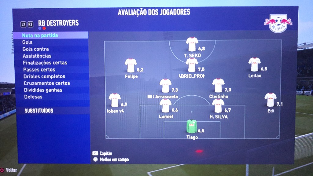1° PRO CLUBS LEGENDS - Notas RB Destroyers - Melhor em campo: Felipe_Queiiroz