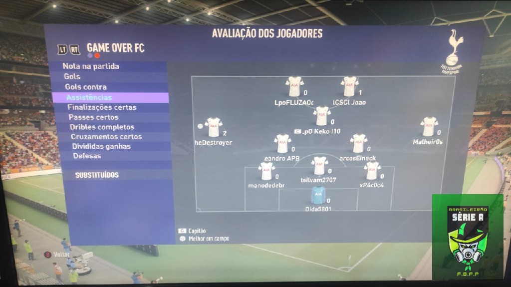 BRASILEIRO SÉRIE A - Assistencia