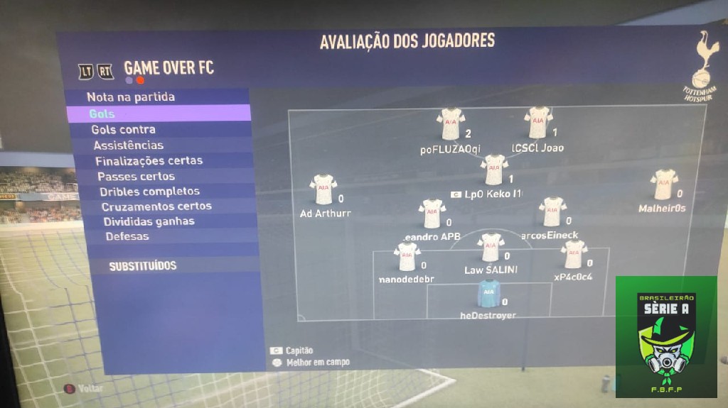BRASILEIRO SÉRIE A - notas