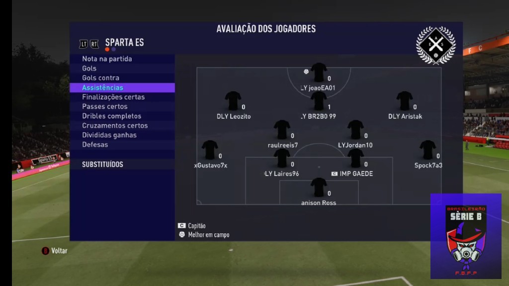 BRASILEIRO SÉRIE B - Sparta es 1x0 Master Brasil 