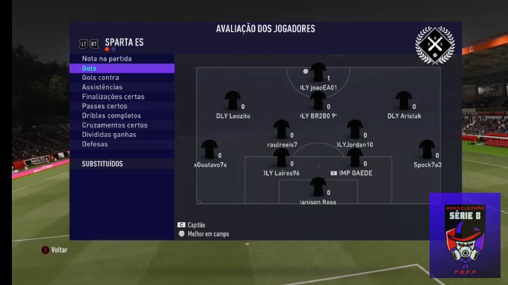 BRASILEIRO SÉRIE B - Sparta es 1x0 Master Brasil 