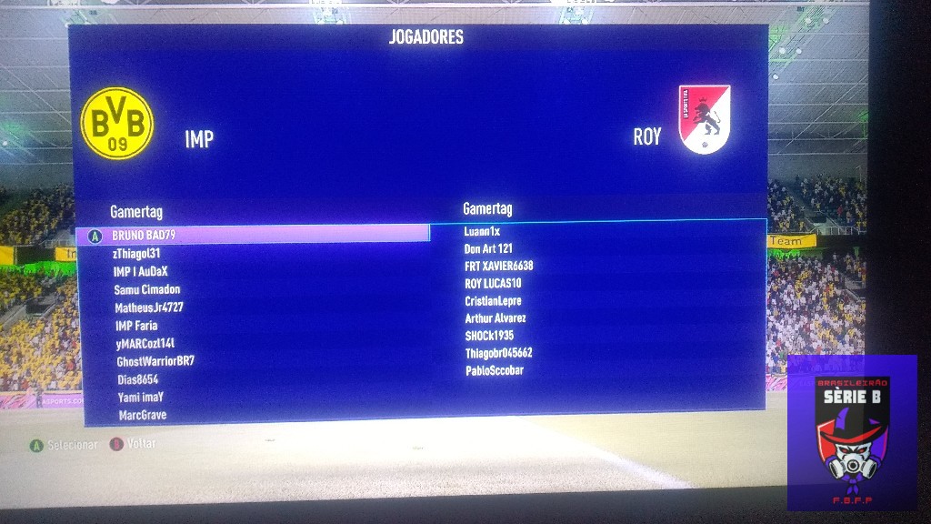 BRASILEIRO SÉRIE B - imperio Team x Royals lista