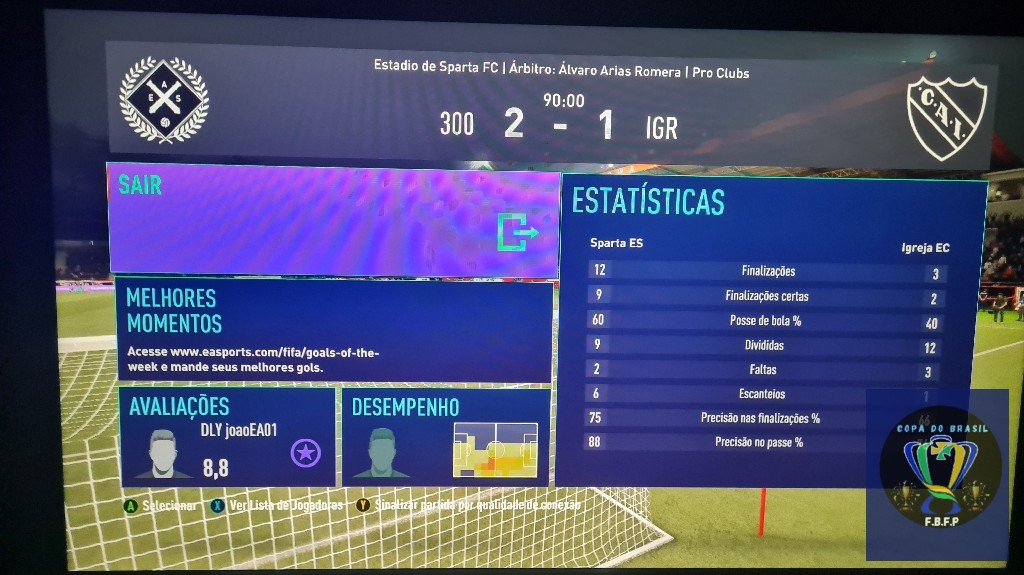 COPA DO BRASIL 2° EDIÇÃO - sparta ES 2x1 Igreja FC