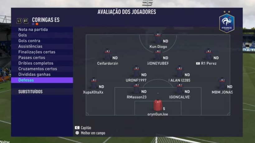 COPA BRONZE 1° EDIÇÃO - CORINGAS 1 X 1 DALLAS JOGO VOLTA... DEFESAS TorynGunjoe 5
