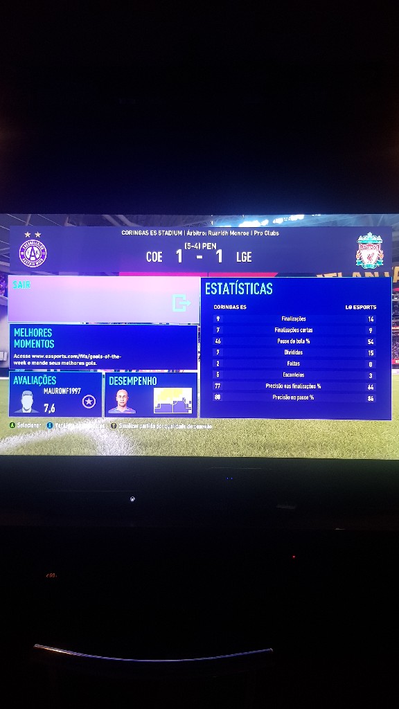 COPA BRONZE 1° EDIÇÃO - TERCEIRO JOGO CORINGAS 1(5)p X (4)p 1 LG