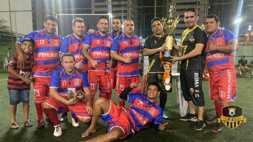 1° COPA INTERNA F.E.I DE FUTEBOL 7 SOCIETY MASCULINO 2021 - EQUIPE EMBALAGEM 4° TURMA, VICE CAMPEÃ