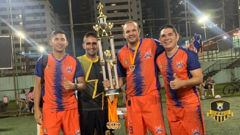 1° COPA INTERNA F.E.I DE FUTEBOL 7 SOCIETY MASCULINO 2021 - EQUIPE NAVE 4, LEVOU O 3° LUGAR.