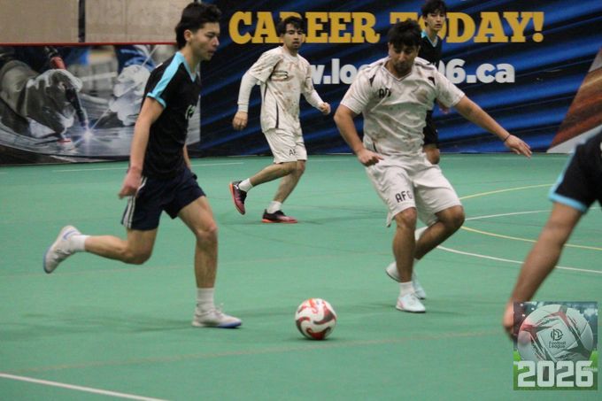 مسابقات فوتسال جام رمضان ۲۰۲۶  - AFG صحنه بازی طوفان و  