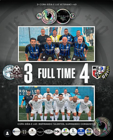 undefined - 3º COPA IDEIA & LUZ - VETERANO 40+ RESULTADO DA PARTIDA CHEGA BEM / MUSTA NET 3 X 4 MCD / FLASH