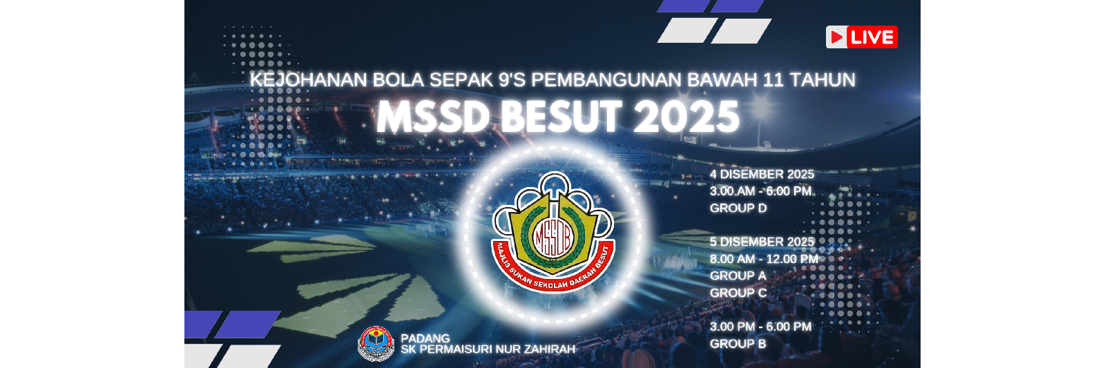 KEJOHANAN BOLA SEPAK PEMBANGUNAN 9s B11 MSSD BESUT