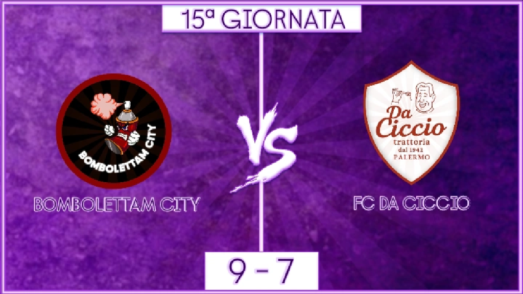 undefined - Bombolettam City vs FC Da Ciccio: 15ª GIORNATA (21:15)
