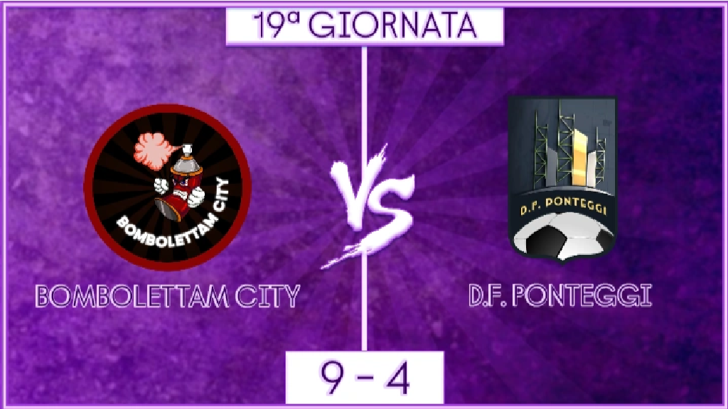 undefined - Bombolettam City vs D.F. Ponteggi: 19ª GIORNATA (21:15)