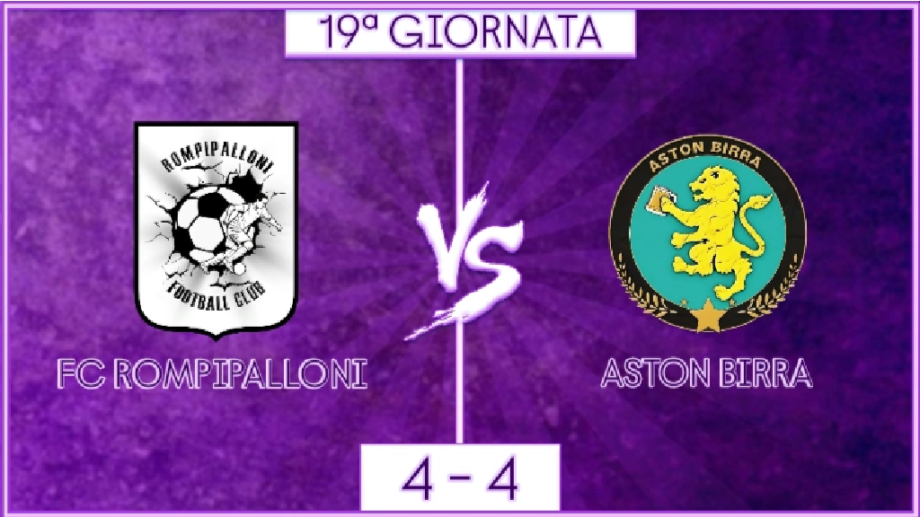 undefined - FC Rompipalloni vs Aston Birra: 19ª GIORNATA (20:15)