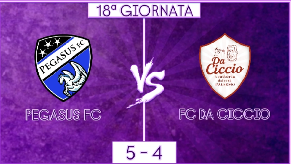 undefined - Pegasus FC vs FC Da Ciccio: 18ª GIORNATA (21:15)