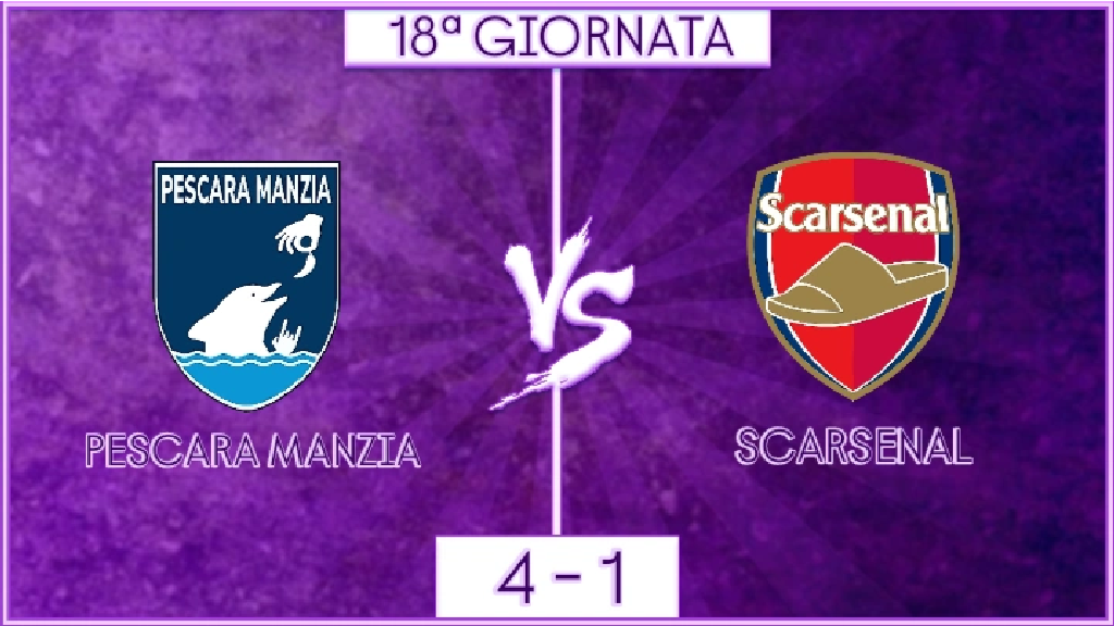 undefined - Pescara Manzia vs Scarsenal: 18ª GIORNATA (21:15)