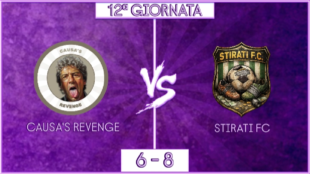 undefined - Causa's revenge vs Stirati FC: 12ª GIORNATA (22:15)