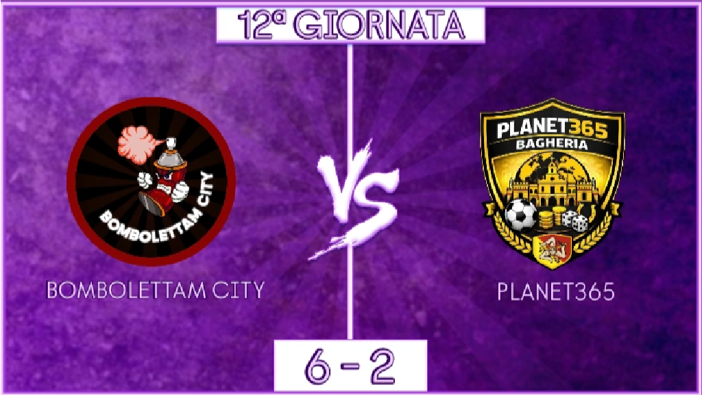 undefined - Bombolettam City vs Planet365: 12ª GIORNATA (22:15)