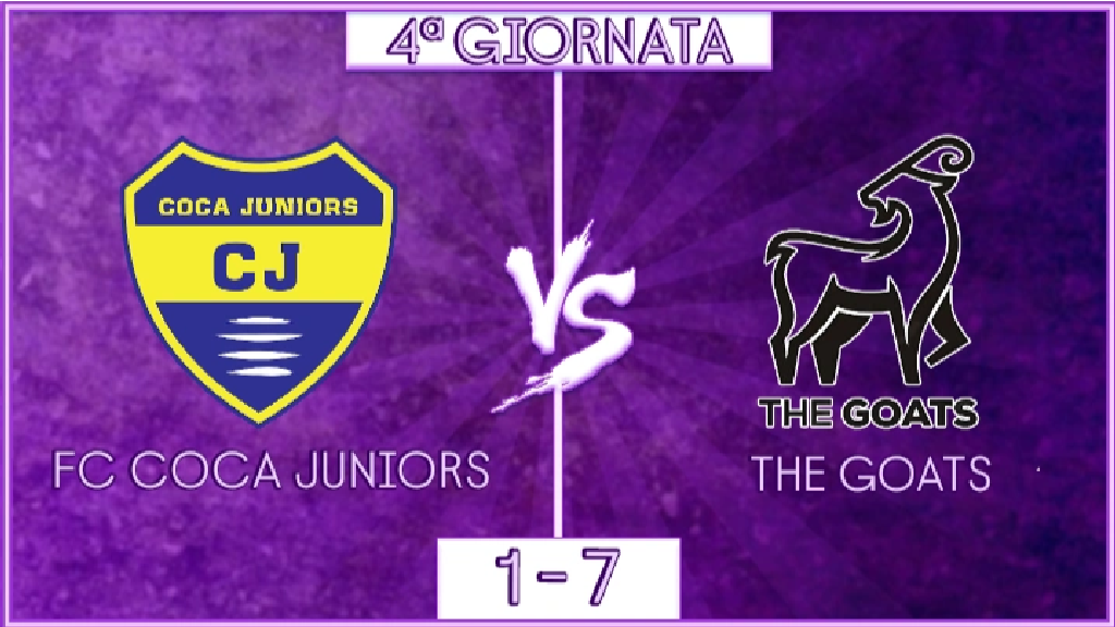 undefined - FC Coca Juniors vs The Goats: 4ª GIORNATA (22:30)