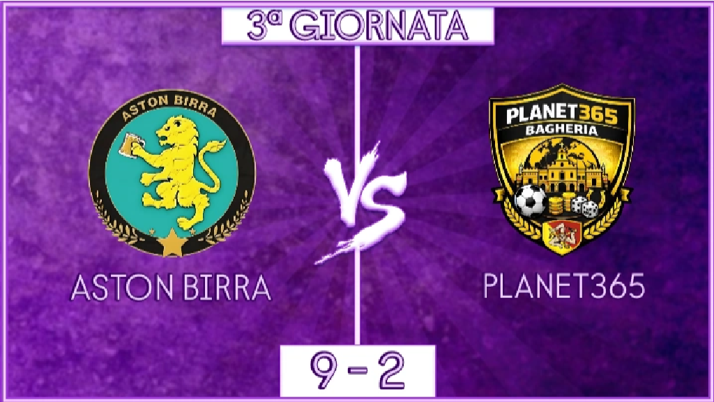 undefined - Aston Birra vs Planet365: 3ª GIORNATA (21:30)