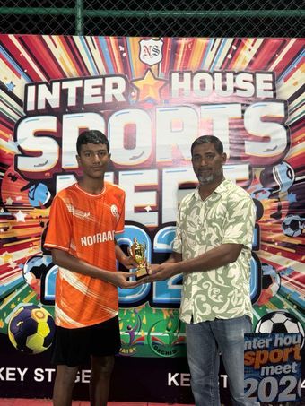 Nolhivaranfaru School Inter House Sports meet 2026 - Player of the match 
