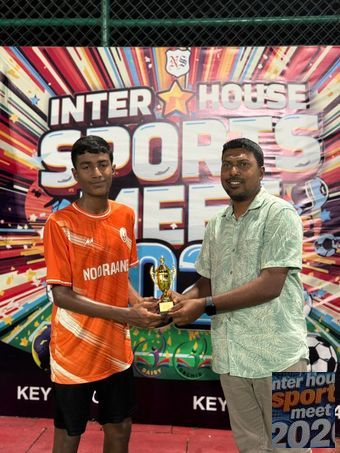 Nolhivaranfaru School Inter House Sports meet 2026 - Player of the match 