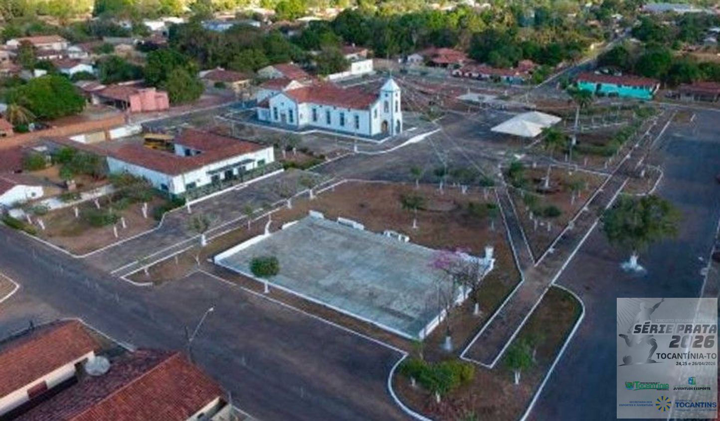 undefined - VISTA PRAÇA CENTRAL IGREJA MATRIZ TOCANTINÍA 