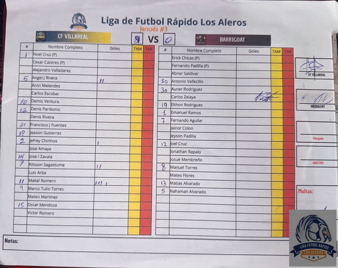 Liga de Fútbol Rápido Los Aleros  - 