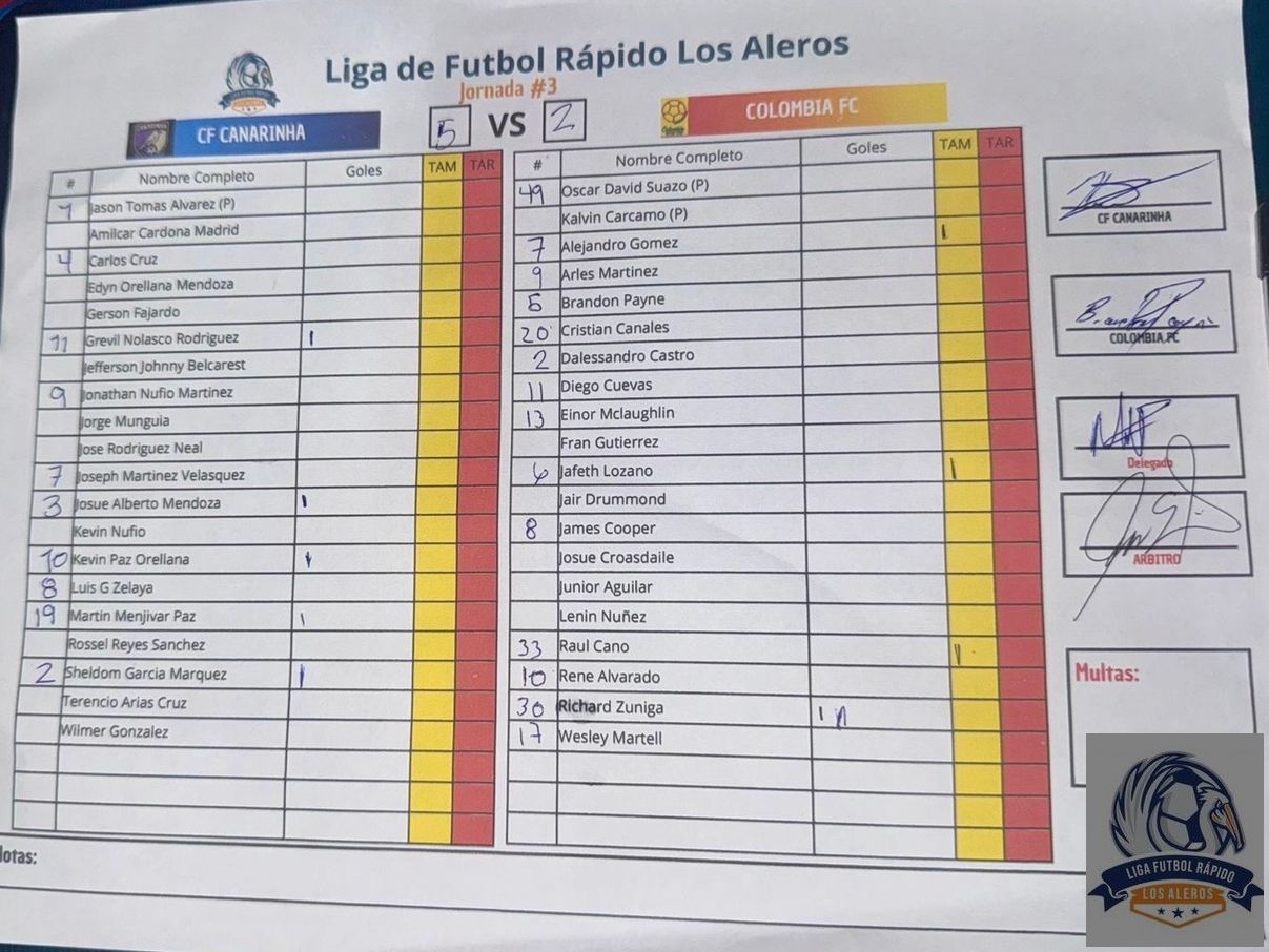 Liga de Fútbol Rápido Los Aleros  - 