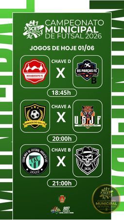 undefined - JOGOS DE HOJE 01/06