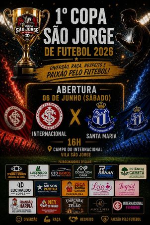 1°copa são Jorge de futebol  - abertura da copa
