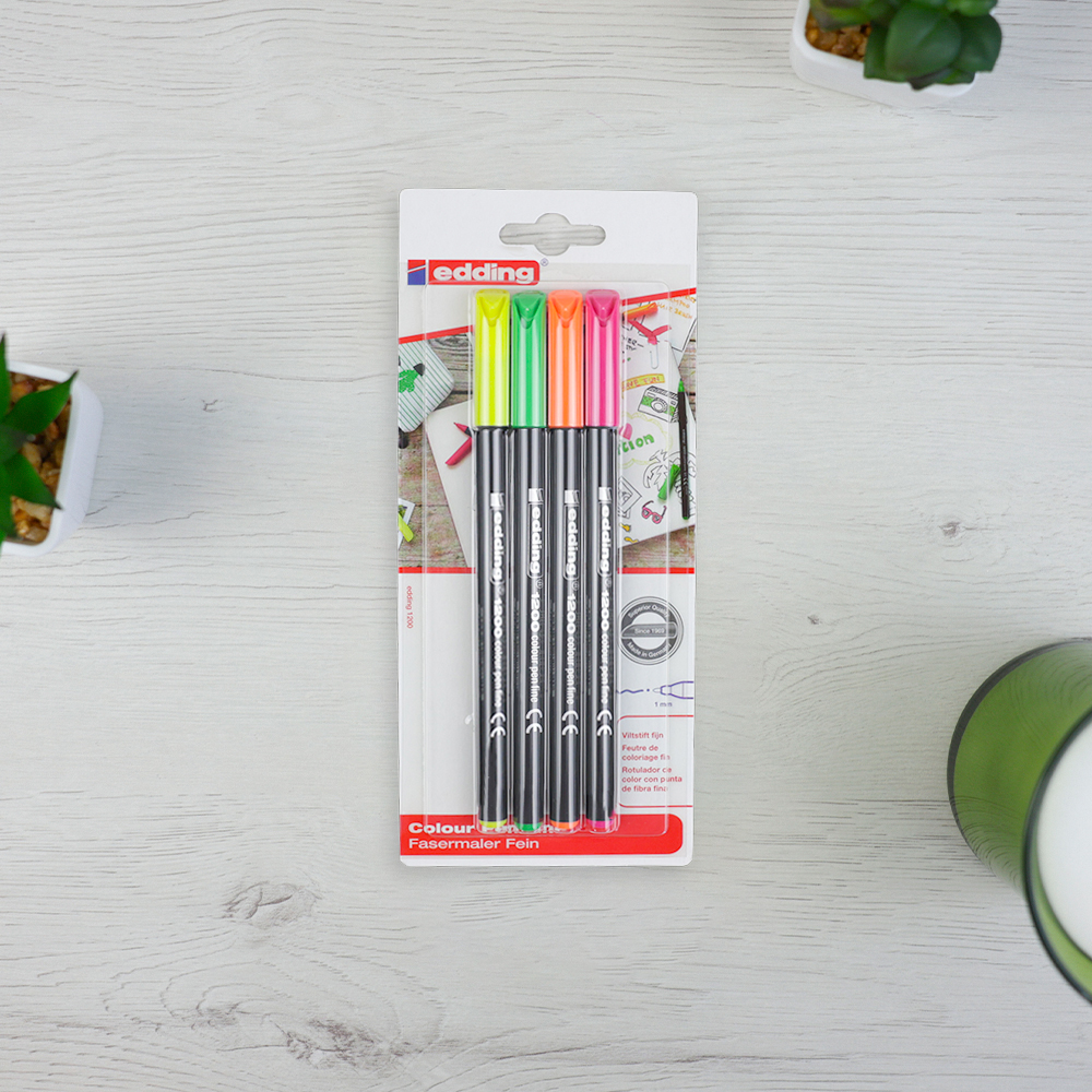 Rotulador Punta Fibra Edding 1200 Colores vivos