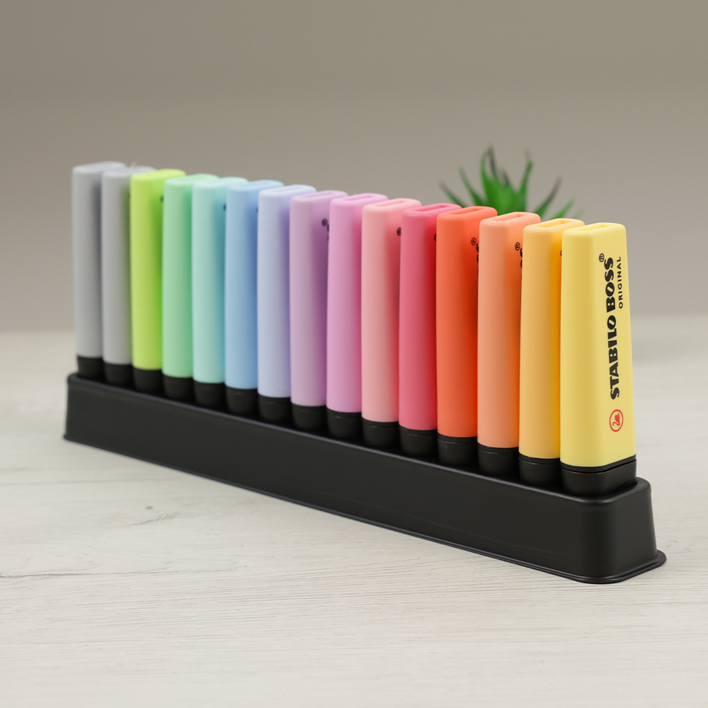 Pack 15 Subrayadores Stabilo Boss Colores Pastel