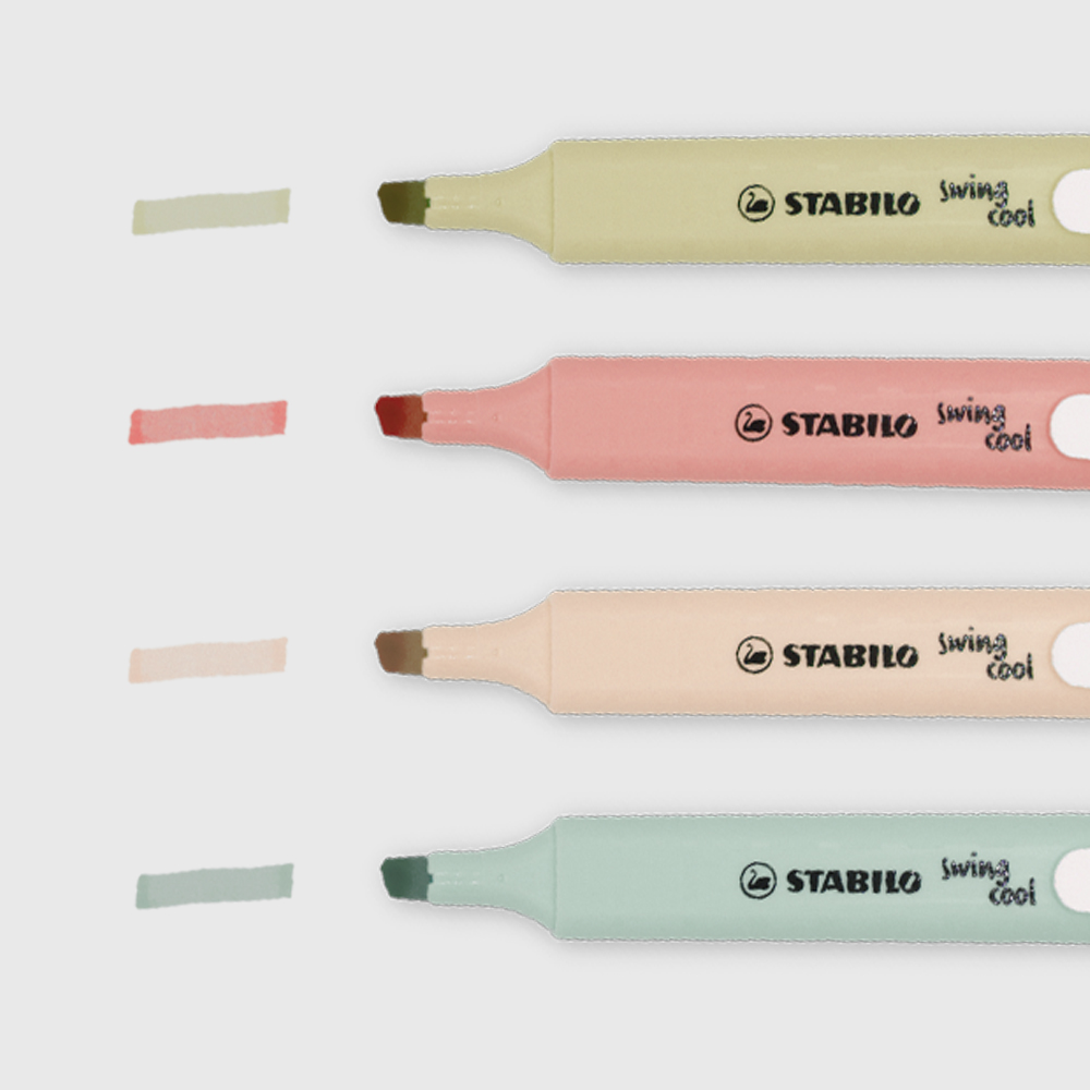 Pack 4 Stabilo Swing cool Nature Colors