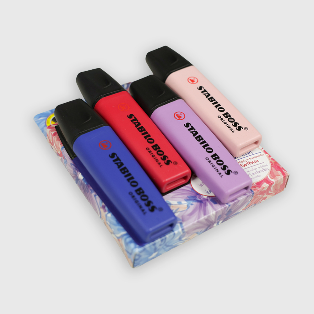 Pack 4 subrayadores Stabilo Boss Nature Colors Wild Flower