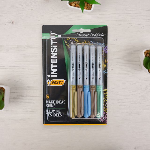 Pack Rotuladores Bic Intensity Permanentes Metalizados