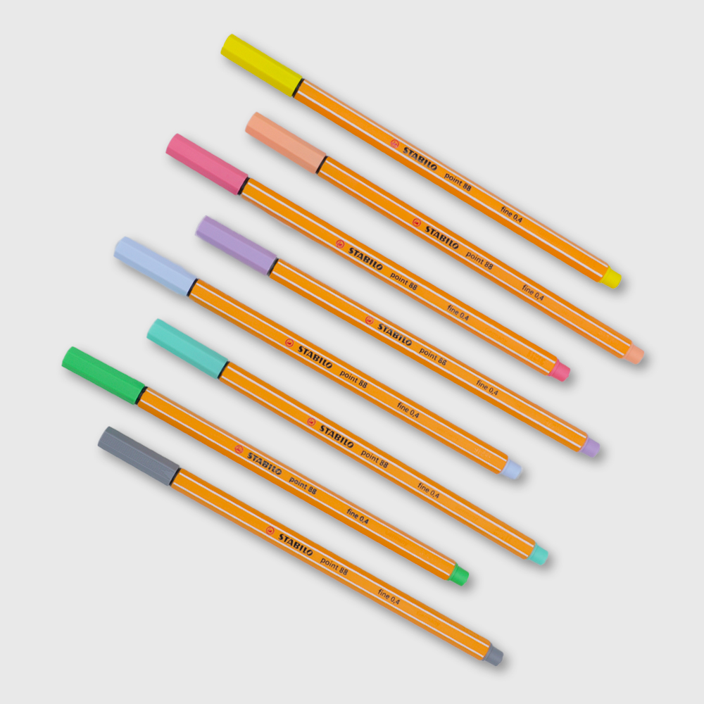 Rotuladores Stabilo 88 Estuche 8 Colores Surtido Pastel 